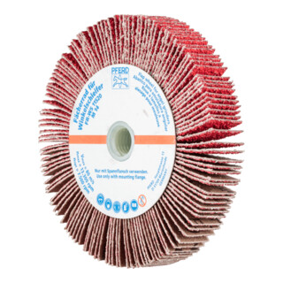 PFERD TOOLS Lamellenschleifrad für Winkelschleifer FR WS Ø 115x20mm M14 CO-COOL40 für Edelstahl
