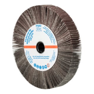 PFERD TOOLS Lamellenschleifrad für Winkelschleifer FR WS Ø 125x20mm 5/8-11 A180 universelle Anwendung