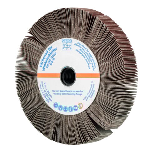PFERD TOOLS Lamellenschleifrad für Winkelschleifer FR WS Ø 125x20mm 5/8-11 A240 universelle Anwendung