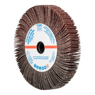 PFERD TOOLS Lamellenschleifrad für Winkelschleifer FR WS Ø 125x20mm 5/8-11 A40 universelle Anwendung