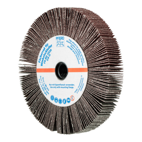 PFERD TOOLS Lamellenschleifrad für Winkelschleifer FR WS Ø 125x20mm 5/8-11 A60 universelle Anwendung