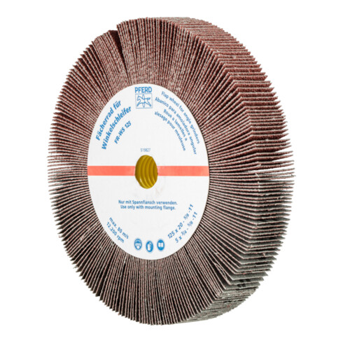 PFERD TOOLS Lamellenschleifrad für Winkelschleifer FR WS Ø 125x20mm 5/8-11 A80 universelle Anwendung