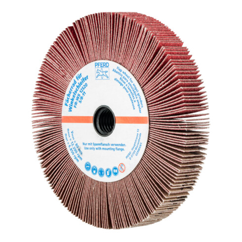 PFERD TOOLS Lamellenschleifrad für Winkelschleifer FR WS Ø 125x20mm 5/8-11 CO-COOL120 für Edelstahl