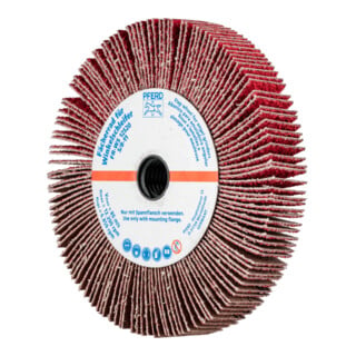 PFERD TOOLS Lamellenschleifrad für Winkelschleifer FR WS Ø 125x20mm 5/8-11 CO-COOL40 für Edelstahl