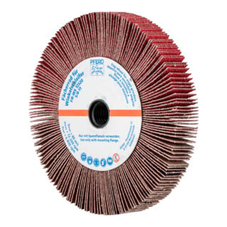 PFERD TOOLS Lamellenschleifrad für Winkelschleifer FR WS Ø 125x20mm 5/8-11 CO-COOL80 für Edelstahl