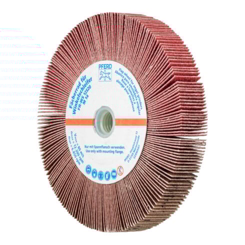 PFERD TOOLS Lamellenschleifrad für Winkelschleifer FR WS Ø 125x20mm M14 CO-COOL120 für Edelstahl