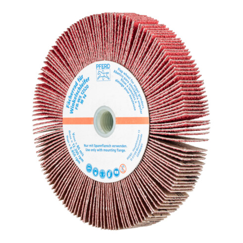 PFERD TOOLS Lamellenschleifrad für Winkelschleifer FR WS Ø 125x20mm M14 CO-COOL60 für Edelstahl
