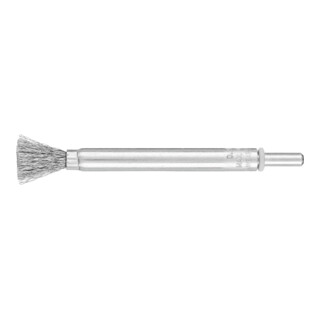 PFERD TOOLS lange Pinselbürste ungezopft PBUL Ø10mm Schaft-Ø6 mm Stahl-Draht-Ø0,20