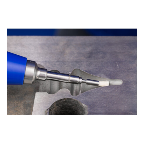 PFERD TOOLS Miniatur-Pinselbürste PBU Ø 5 mm Schaft-Ø 2,34 mm Aluminium-Oxid-Filament-Ø 0,50mm Korn 320