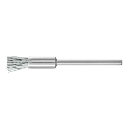 PFERD TOOLS Miniatur-Pinselbürste PBU Ø5 mm Schaft-Ø2,34 mm SiC-Filament-Ø0,25 Korn 800
