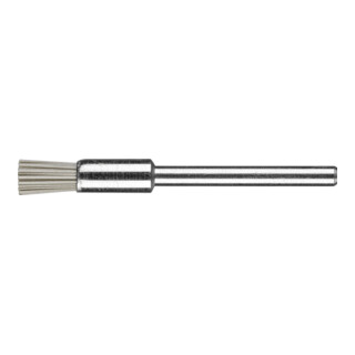 PFERD TOOLS Miniatur-Pinselbürste PBU Ø5 mm Schaft-Ø3 mm DIAMANT-Filament-Ø0,40 Korn 400