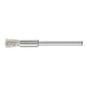 PFERD TOOLS Miniatur-Pinselbürste PBU Ø5 mm Schaft-Ø3 mm Edelstahl-Draht-Ø0,10