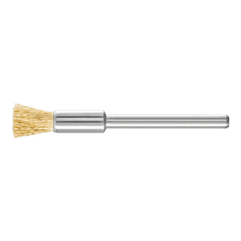 PFERD TOOLS Miniatur-Pinselbürste PBU Ø5 mm Schaft-Ø3 mm Messing-Draht-Ø0,10