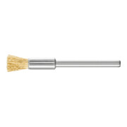 PFERD TOOLS Miniatur-Pinselbürste PBU Ø5 mm Schaft-Ø3 mm Messing-Draht-Ø0,10