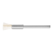 PFERD TOOLS Miniatur-Pinselbürste PBU Ø5 mm Schaft-Ø3 mm weißes Ziegenhaar