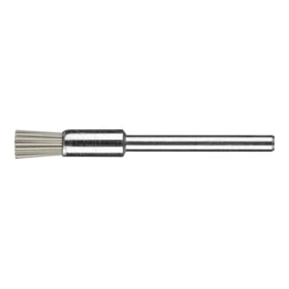 PFERD TOOLS Miniatur-Pinselbürste PBU Ø5 mm Schaft-Ø3 mm DIAMANT-Filament-Ø0,40 Korn 400