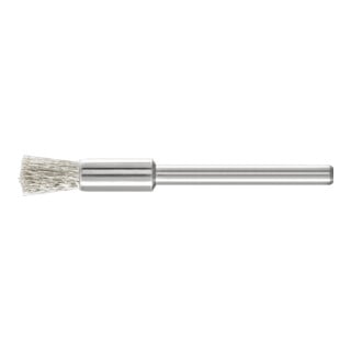 PFERD TOOLS Miniatur-Pinselbürste PBU Ø5 mm Schaft-Ø3 mm Edelstahl-Draht-Ø0,10