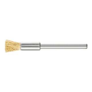 PFERD TOOLS Miniatur-Pinselbürste PBU Ø5 mm Schaft-Ø3 mm Messing-Draht-Ø0,10