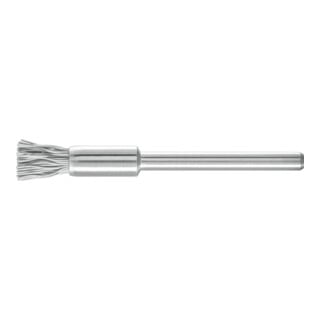 PFERD TOOLS Miniatur-Pinselbürste PBU Ø5 mm Schaft-Ø3 mm SiC-Filament-Ø0,25 Korn 800