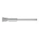 PFERD TOOLS Miniatur-Pinselbürste PBU Ø5 mm Schaft-Ø3 mm SiC-Filament-Ø0,25 Korn 800