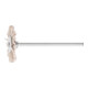PFERD TOOLS Miniatur- Rundbürste RBU Ø 22x2 mm Schaft-Ø 2,34 mm Aluminium-Oxid-Filament-Ø 0,50mm Korn 320