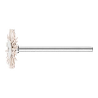 PFERD TOOLS Miniatur- Rundbürste RBU Ø 22x2 mm Schaft-Ø 3 mm Aluminium-Oxid-Filament-Ø 0,50mm Korn 320