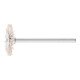 PFERD TOOLS Miniatur- Rundbürste RBU Ø 22x2 mm Schaft-Ø 3 mm Aluminium-Oxid-Filament-Ø 0,50mm Korn 320-1