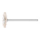 PFERD TOOLS Miniatur- Rundbürste RBU Ø 22x2 mm Schaft-Ø 3 mm Aluminium-Oxid-Filament-Ø 0,50mm Korn 320-1