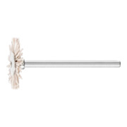 PFERD TOOLS Miniatur- Rundbürste RBU Ø 22x2 mm Schaft-Ø 3 mm Aluminium-Oxid-Filament-Ø 0,50mm Korn 320