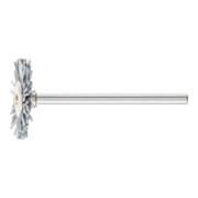 PFERD TOOLS Miniatur- Rundbürste RBU Ø 22x2 mm Schaft-Ø 3 mm SiC-Filament-Ø 0,55 mm Korn 320