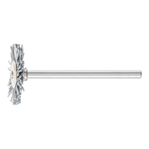 PFERD TOOLS Miniatur- Rundbürste RBU Ø 22x2 mm Schaft-Ø 3 mm SiC-Filament-Ø 0,55 mm Korn 320