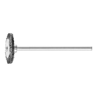 PFERD TOOLS Miniatur- Rundbürste RBU Ø16x2 mm Schaft-Ø2,34 mm schwarze Schweineborste
