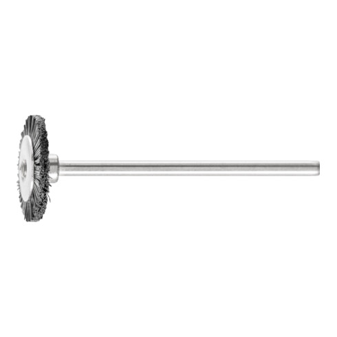 PFERD TOOLS Miniatur- Rundbürste RBU Ø16x2 mm Schaft-Ø2,34 mm schwarze Schweineborste