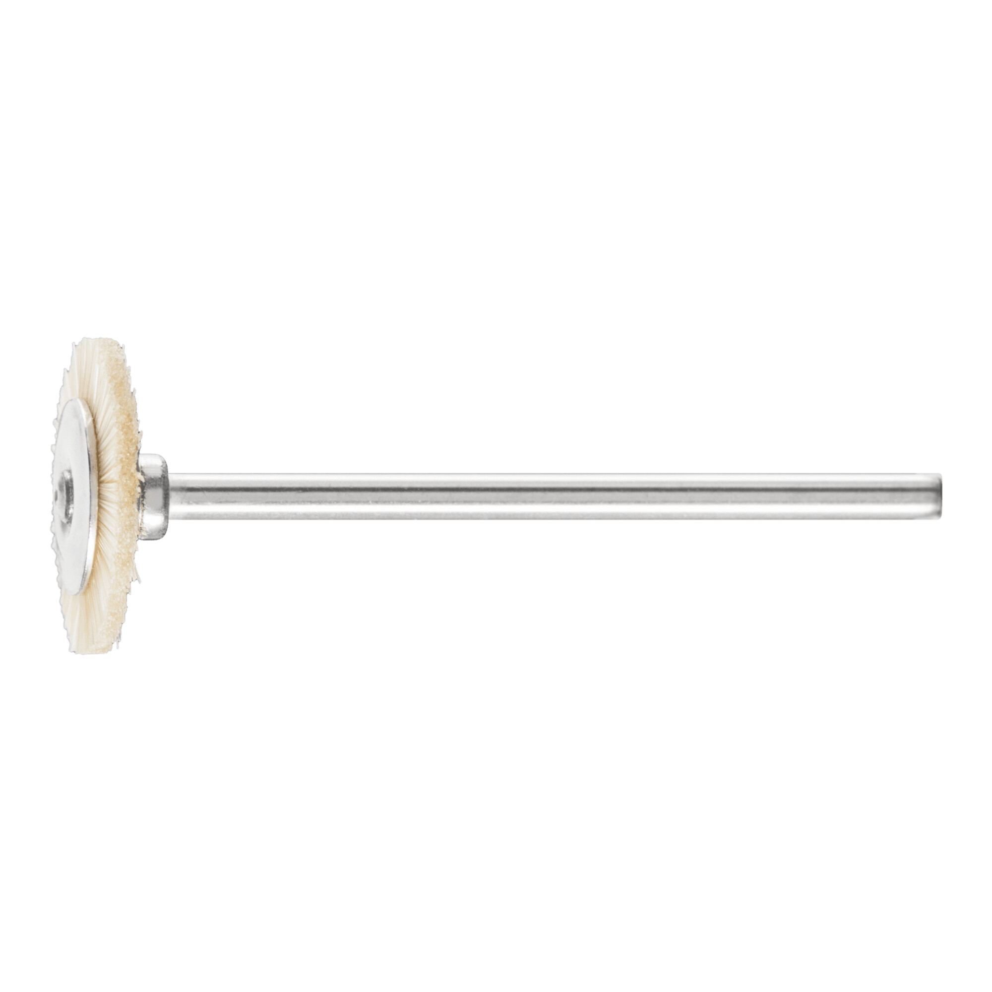 PFERD TOOLS Miniatur- Rundbürste RBU Ø16x2 mm Schaft-Ø2,34 mm weiße Schweineborste
