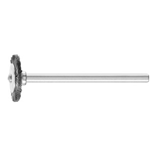 PFERD TOOLS Miniatur- Rundbürste RBU Ø16x2 mm Schaft-Ø3 mm schwarze Schweineborste