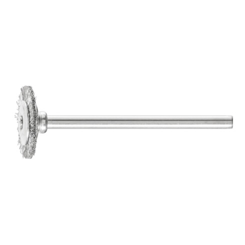 PFERD TOOLS Miniatur- Rundbürste RBU Ø16x2 mm Schaft-Ø3 mm Stahl-Draht-Ø0,10