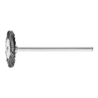PFERD TOOLS Miniatur- Rundbürste RBU Ø19x2 mm Schaft-Ø2,34 mm schwarze Schweineborste