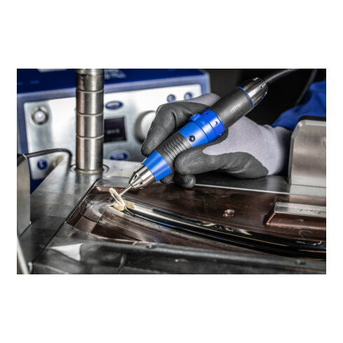 PFERD TOOLS Miniatur- Rundbürste RBU Ø22x2 mm Schaft-Ø2,34 mm weiße Schweineborste