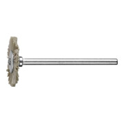 PFERD TOOLS Miniatur- Rundbürste RBU Ø22x2 mm Schaft-Ø3 mm DIAMANT-Filament-Ø0,40 Korn 400