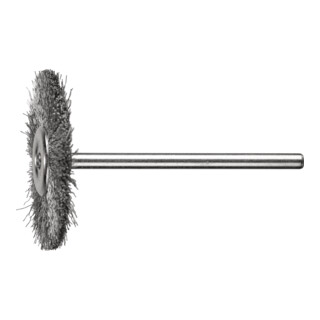 PFERD TOOLS Miniatur- Rundbürste RBU Ø32x2 mm Schaft-Ø3 mm Edelstahl-Draht-Ø0,10