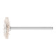 PFERD TOOLS Miniatur- Rundbürste RBU Ø 22x2 mm Schaft-Ø 3 mm Aluminium-Oxid-Filament-Ø 0,50mm Korn 320