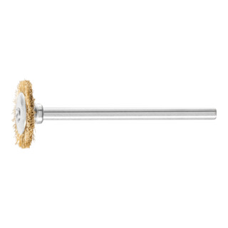 PFERD TOOLS Rundbürste mit Schaft, ungezopft RBU MES 46 0.1 mm