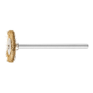 PFERD TOOLS Rundbürste mit Schaft, ungezopft RBU MES 46 0.1 mm