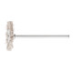 PFERD TOOLS Miniatur- Rundbürste RBU Ø22x2 mm Schaft-Ø2,34 mm Aluminium-Oxid-Filament-Ø0,30 Korn 600