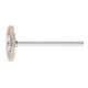 PFERD TOOLS Miniatur- Rundbürste RBU Ø22x2 mm Schaft-Ø3 mm Aluminium-Oxid-Filament-Ø0,30 Korn 600