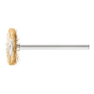 PFERD TOOLS Rundbürste mit Schaft, ungezopft RBU MES 46 0.1 mm