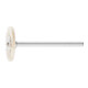 PFERD TOOLS Miniatur- Rundbürste RBU Ø22x2 mm Schaft-Ø3 mm weißes Ziegenhaar