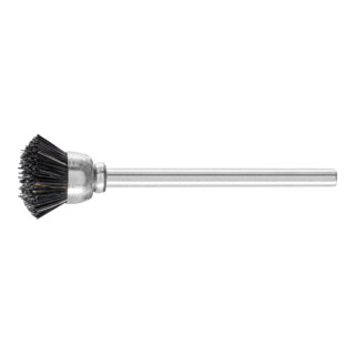 PFERD TOOLS Miniatur- Topfbürste TBU Ø15 mm Schaft-Ø3 mm schwarze Schweineborste