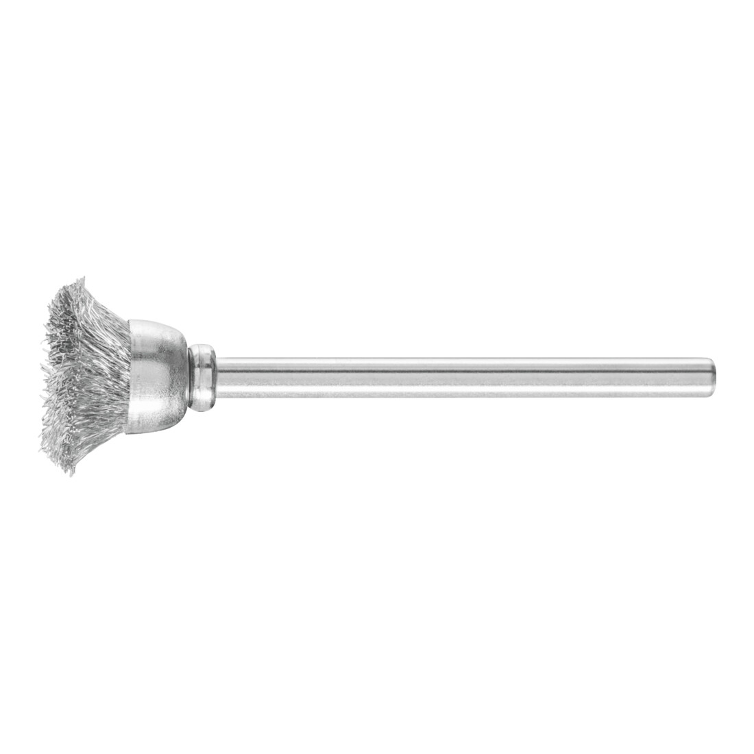 PFERD TOOLS Topfbürste mit Schaft, ungezopft TBU MES gewellter Stahldraht