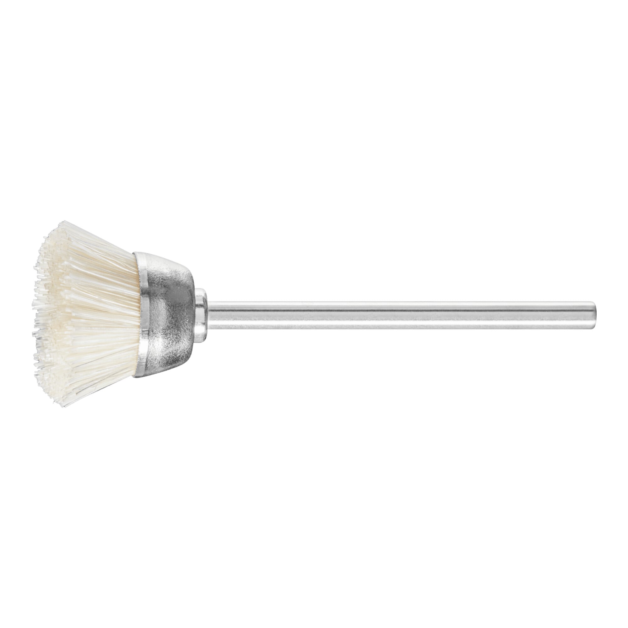 PFERD TOOLS Miniatur- Topfbürste TBU Ø18 mm Schaft-Ø2,34 mm weiße Schweineborste